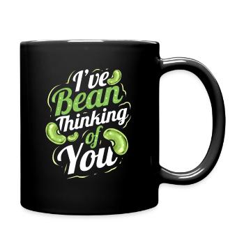 I've Bean Thinking Of You - Veggie Vegetarian Go - Full Colour Mug - black - Right
