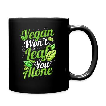 Vegan Won’t Leaf Leave You Alone - Vegetarian Go - Mug uni - noir - Droite