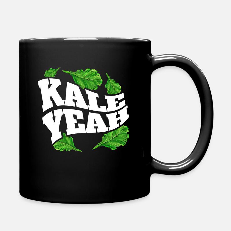 Kale Yeah - Veggies For Vegetarians And Vegan - Tasse einfarbig - Schwarz