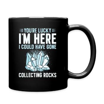 Rockhound Rock Collectors Minéraux Pierres précieuses - Mug uni - noir - Droite