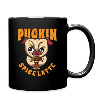 Pugkin Spice Latte Café Citrouille Spice - Mug uni - noir - Droite