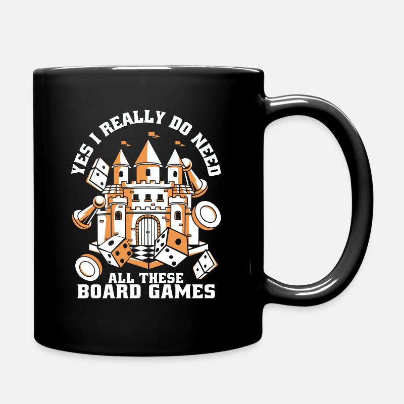 Brettspiel Brettspiele Gesellschaftsspiele - Tasse einfarbig - Schwarz