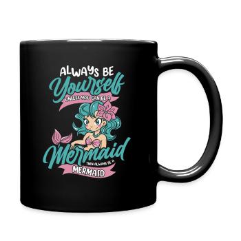 Mermaid Fable Mermaids Fairy Tales - Full Colour Mug - black - Right