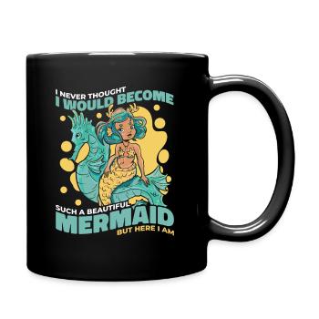 Mermaid Fable Mermaids Fairy Tales - Full Colour Mug - black - Right