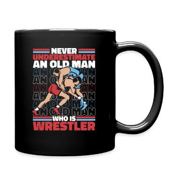 Wrestling Wrestler Show Fight - Mug uni - noir - Droite