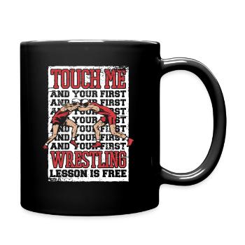 Wrestling Wrestler Show Fight - Mug uni - noir - Droite