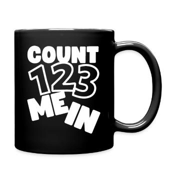 Count Me In 123 - Full Colour Mug - black - Right