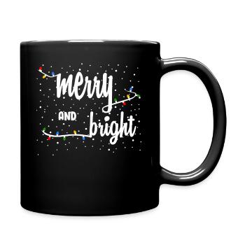 Merry Christmas Christmas Gift - Full Colour Mug - black - Right