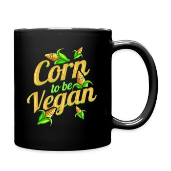 Je suis Corn To Be Vegan - Born To Be Vegan - Mug uni - noir - Droite