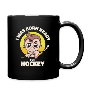 Ice hockey Sports Coach Game Player Goalie - Full Colour Mug - black - Right