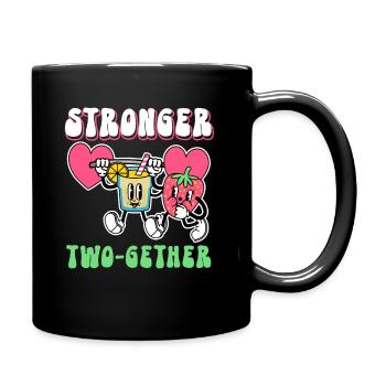 Le couple de la Saint-Valentin plus fort ensemble à vie - Mug uni - noir - Droite