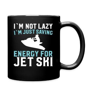I'm not lazy I just store energy - Full Colour Mug - black - Right