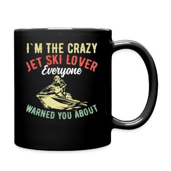 Je suis l’amoureux fou de Jetski - Jetski - Mug uni - noir - Droite