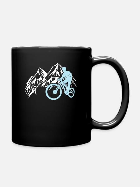 Descente VTT Cyclisme Montagnes Montagnes - Mug uni - noir