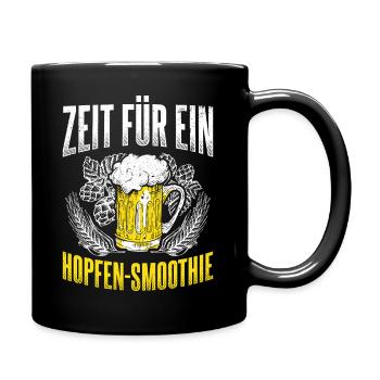Hopfen Schmoothie Bier Brauerei Fans Geschenk Bier - Tasse einfarbig - Schwarz - Rechts