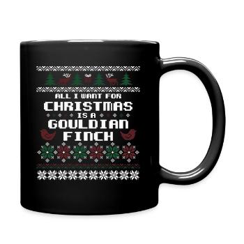 Gouldamadine Christmas Estrildidae Gouldian Finch - Tasse einfarbig - Schwarz - Rechts