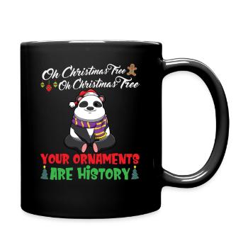 Oh Christmas Tree Your Ornaments Are History - Full Colour Mug - black - Right