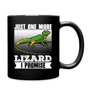 Lézard Gecko Reptile Herpétologie Herpétologiste - Mug uni - noir - Droite