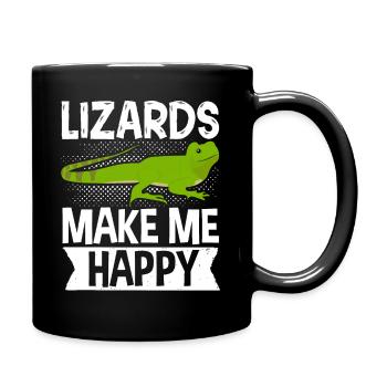 Lézards Lézard Amoureux Reptiles Herpetologi - Mug uni - noir - Droite
