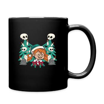 Evil Christmas Elf Zombie Holiday Horror - Mug uni - noir - Droite