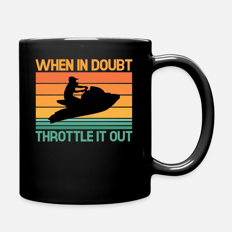 Si vous avez des doutes, limitez-le - Jet Ski - Mug uni - noir