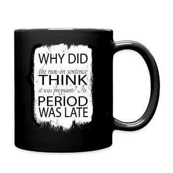 animal book keeper gift birthday present - Tasse einfarbig - Schwarz - Rechts