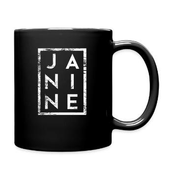 Janine Minimalism - Full Colour Mug - black - Right