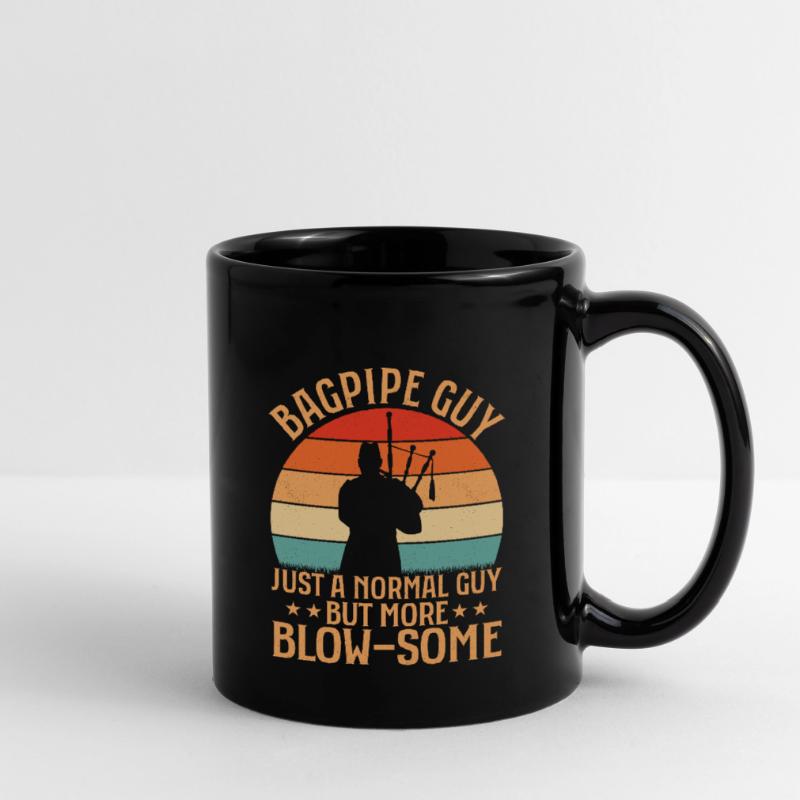 Le gars de la cornemuse juste un gars normal mais plus de souffle B Mug uni