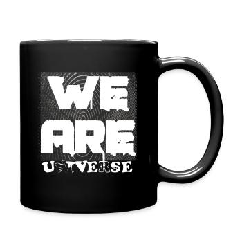 Wir sind das Universum - Tasse einfarbig - Schwarz - Rechts