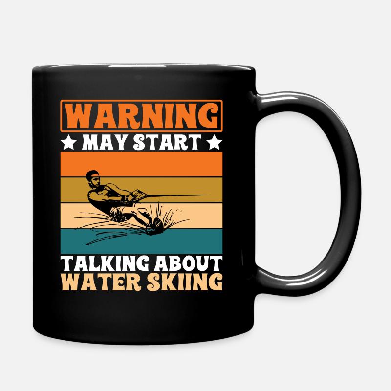 Avertissement peut commencer à parler de ski nautique - Mug uni - noir