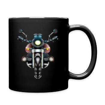 moto - Mug uni - noir - Droite