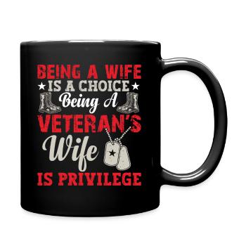Privilège de femme vétéran pour les patriotes - Mug uni - noir - Droite