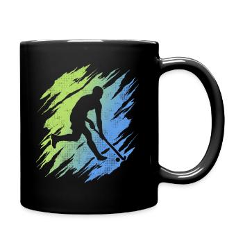Joueur de hockey Hockey Garçons Enfants Hockey sur gazon - Mug uni - noir - Droite