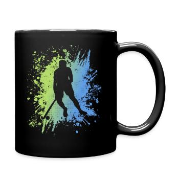 Hockey Player Hockey Boys Field Hockey - Full Colour Mug - black - Right
