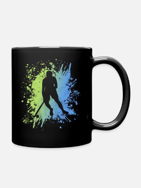 Hockeyspieler Hockey Jungen Feldhockey - Tasse einfarbig - Schwarz