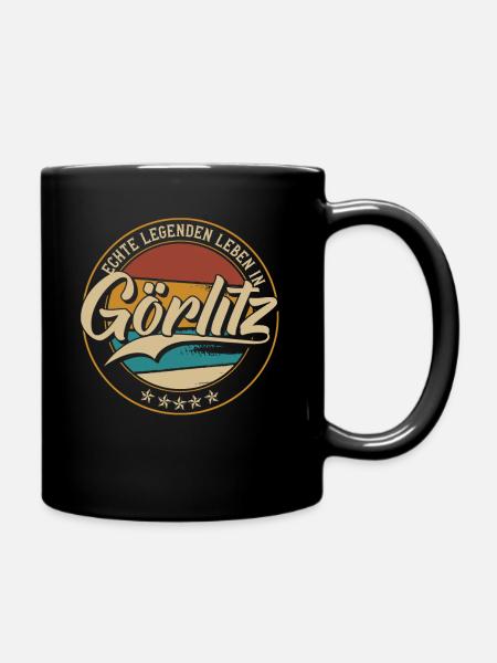 Görlitz Echte Legenden leben in Görlitzer - Tasse einfarbig - Schwarz
