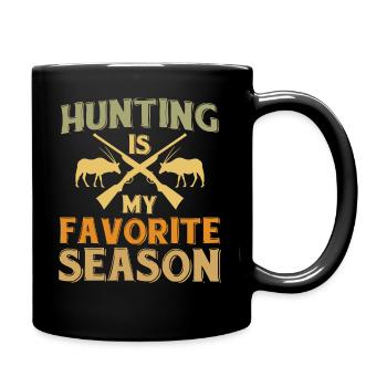 Die Jagd Ist Meine Lieblingssaison - Jäger - Tasse einfarbig - Schwarz - Rechts