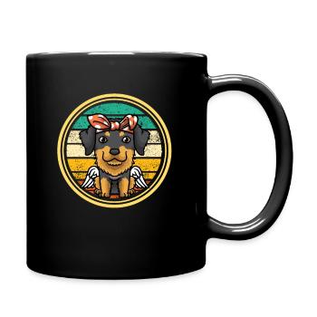Chien Hovawart - Mug uni - noir - Droite