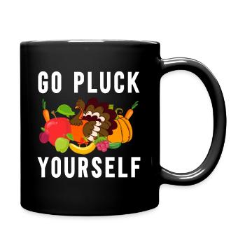 Fruits et légumes végétaliens végétaliens - Mug uni - noir - Droite