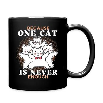 Cat, funny saying, lots of cats, cat daddy - Full Colour Mug - black - Right