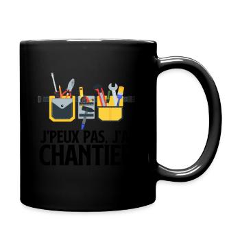 Ceinture à outillage de bricolage - Mug uni - noir - Droite