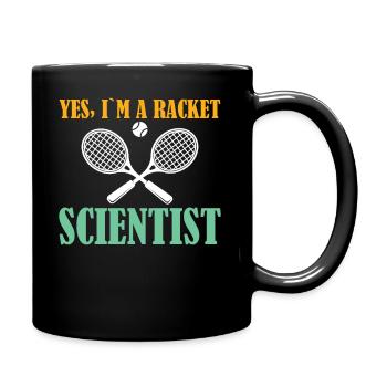 Oui je suis un scientifique de raquette - Tennis - Mug uni - noir - Droite