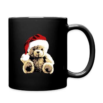 Teddy Bär Teddybär Cartoon Teddy bear Weihnachten - Tasse einfarbig - Schwarz - Rechts