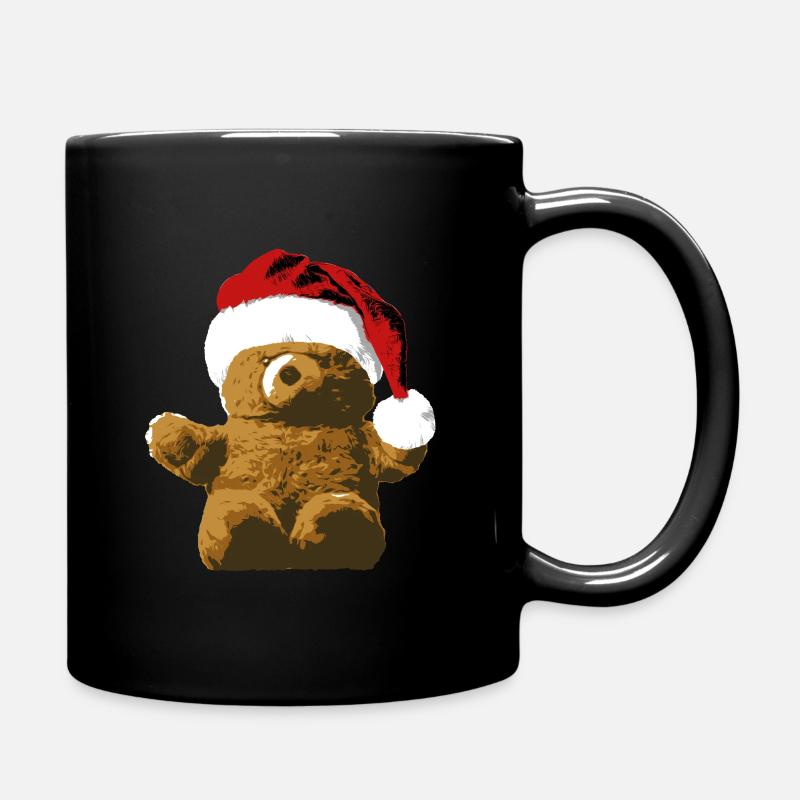 Teddy Bär Teddybär Cartoon Teddy bear Weihnachten - Tasse einfarbig - Schwarz