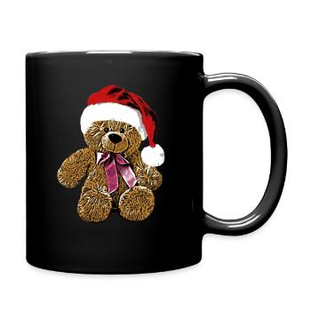 Teddy Bär Teddybär Cartoon Teddy bear Weihnachten - Tasse einfarbig - Schwarz - Rechts