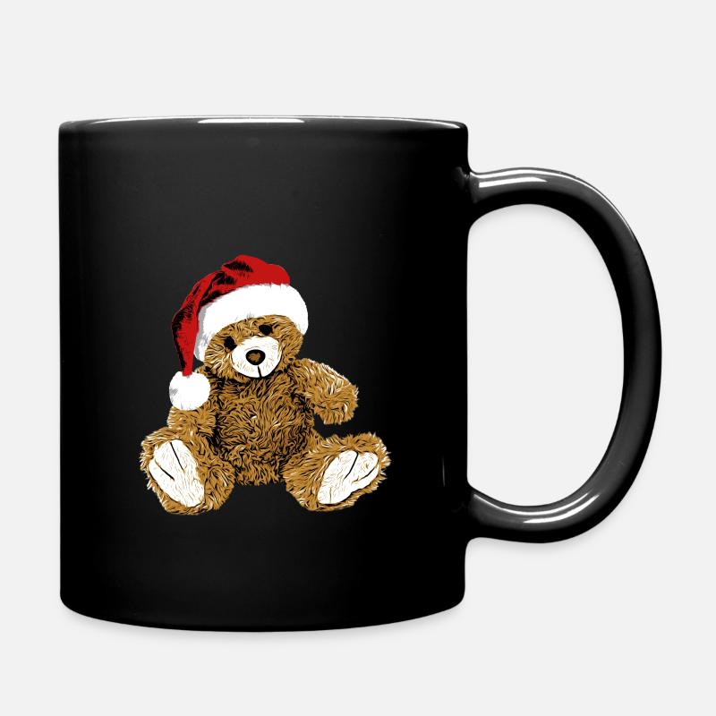 Teddy Bär Teddybär Cartoon Teddy bear Weihnachten - Tasse einfarbig - Schwarz
