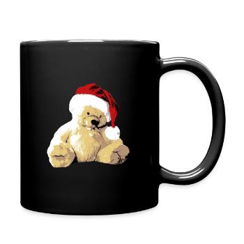 Teddy Bär Teddybär Cartoon Teddy bear Weihnachten - Tasse einfarbig - Schwarz - Rechts