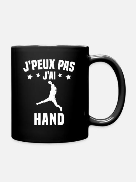 Je peux pas j'ai handball - Mug uni - noir