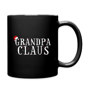 Christmas Family Saying - Grandpa Claus - Full Colour Mug - black - Right
