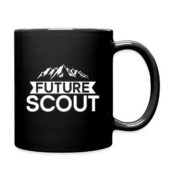 Future Scout Leader Camping Hiking - Full Colour Mug - black - Right